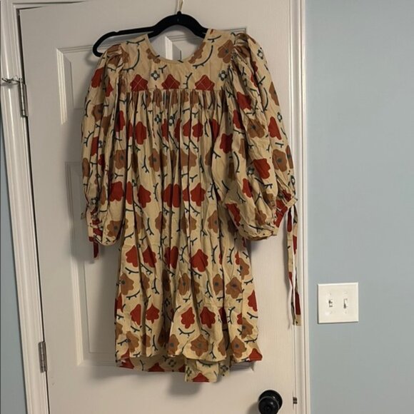 Christy Dawn Regan Dress | Oak Leaf | Size S | Floral Puff Sleeve - Picture 2 of 3